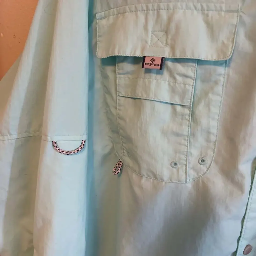 Columbia PFG Bahama II Long-Sleeve Omni-Shade Fishing Shirt Sz.M.  Spring Summer - Picture 5 of 6